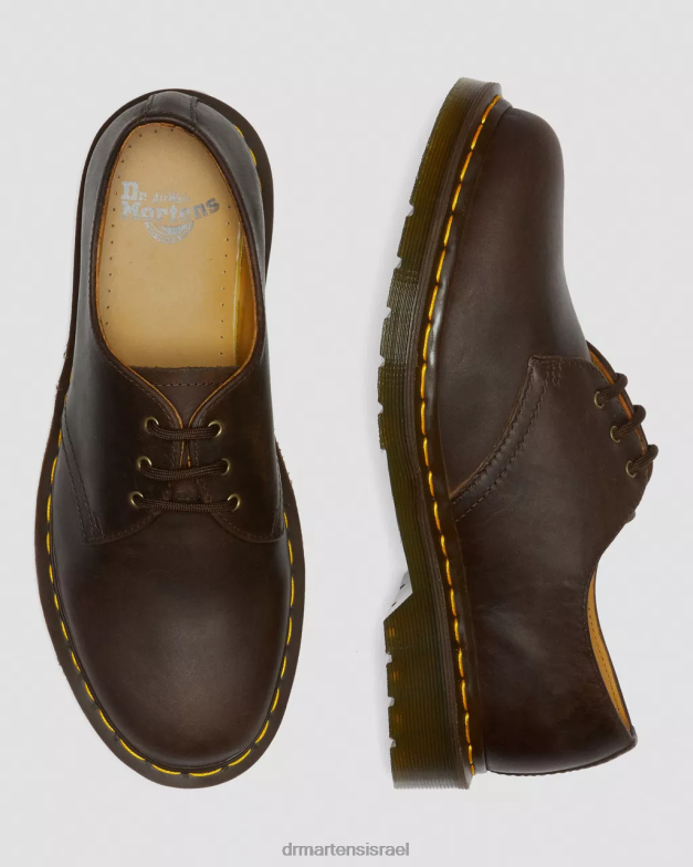 נעלי אוקספורד מעור סוס מטורף 1461 Dr. Martens סוס חום מטורף הַנעָלָה N8BB8284