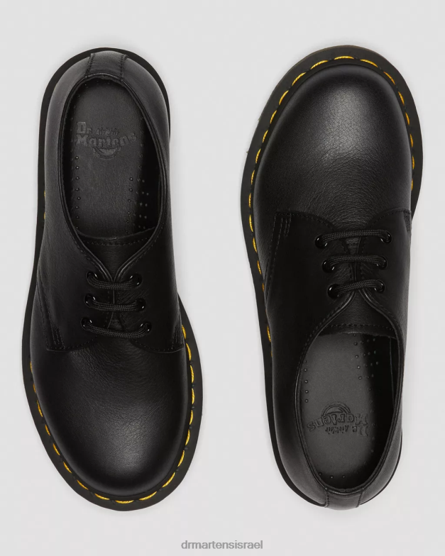 נעלי אוקספורד מעור וירג'יניה 1461 Dr. Martens וירג'יניה שחורה הַנעָלָה N8BB8286