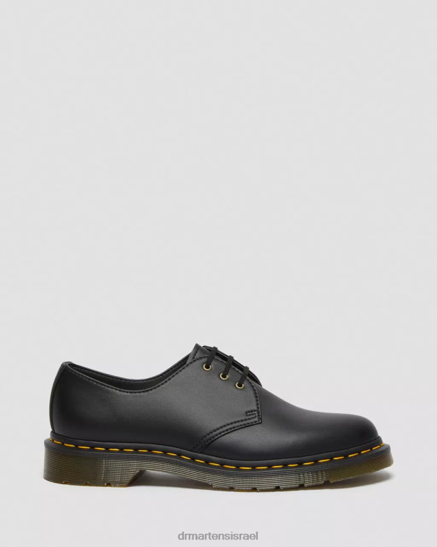 נעלי 1461 פליקס אוקספורד טבעוניות Dr. Martens פליקס שחור לשפשף הַנעָלָה N8BB8287