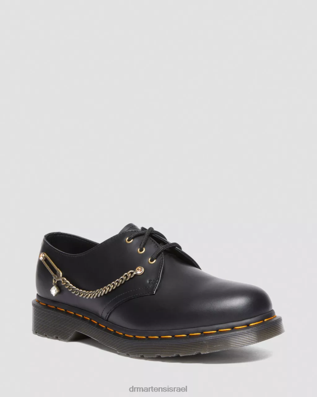 נעלי אוקספורד מעור סברובסקי 1461 Dr. Martens שחור חלק הַנעָלָה N8BB8290