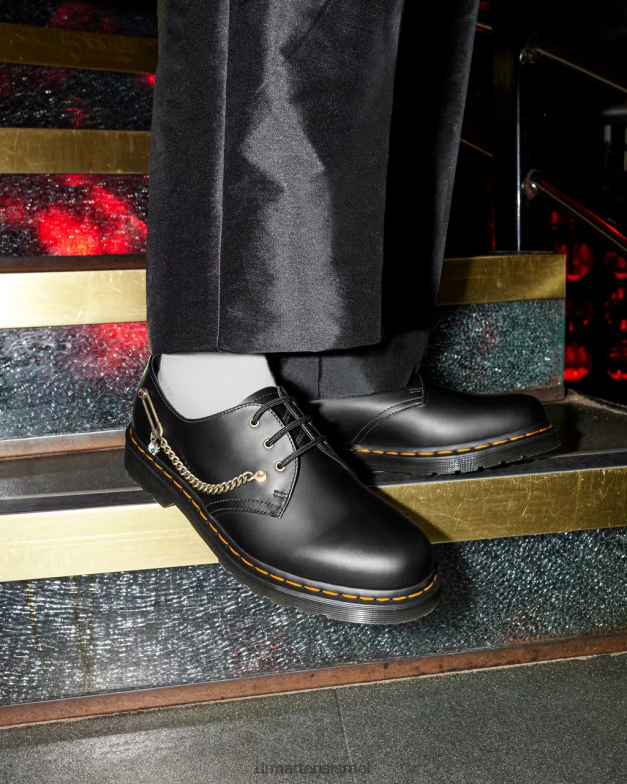 נעלי אוקספורד מעור סברובסקי 1461 Dr. Martens שחור חלק הַנעָלָה N8BB8290