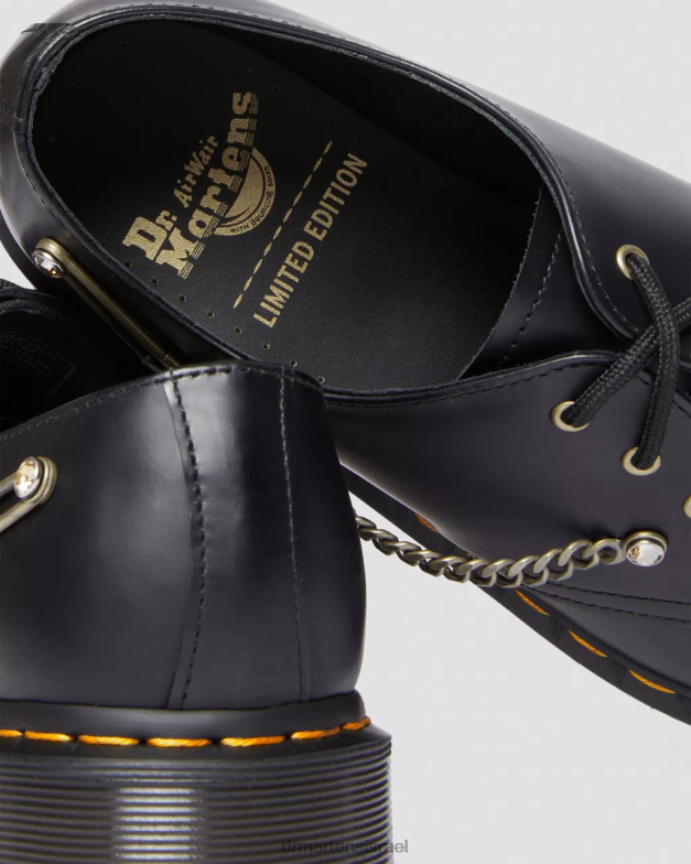 נעלי אוקספורד מעור סברובסקי 1461 Dr. Martens שחור חלק הַנעָלָה N8BB8290