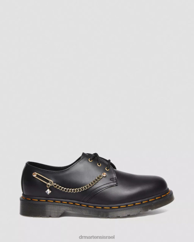 נעלי אוקספורד מעור סברובסקי 1461 Dr. Martens שחור חלק הַנעָלָה N8BB8290