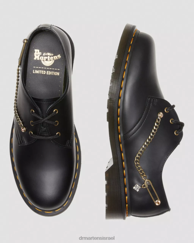 נעלי אוקספורד מעור סברובסקי 1461 Dr. Martens שחור חלק הַנעָלָה N8BB8290