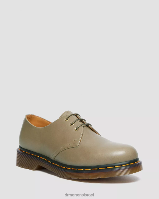 נעלי אוקספורד מעור קררה 1461 Dr. Martens קררה זיתים הַנעָלָה N8BB8292