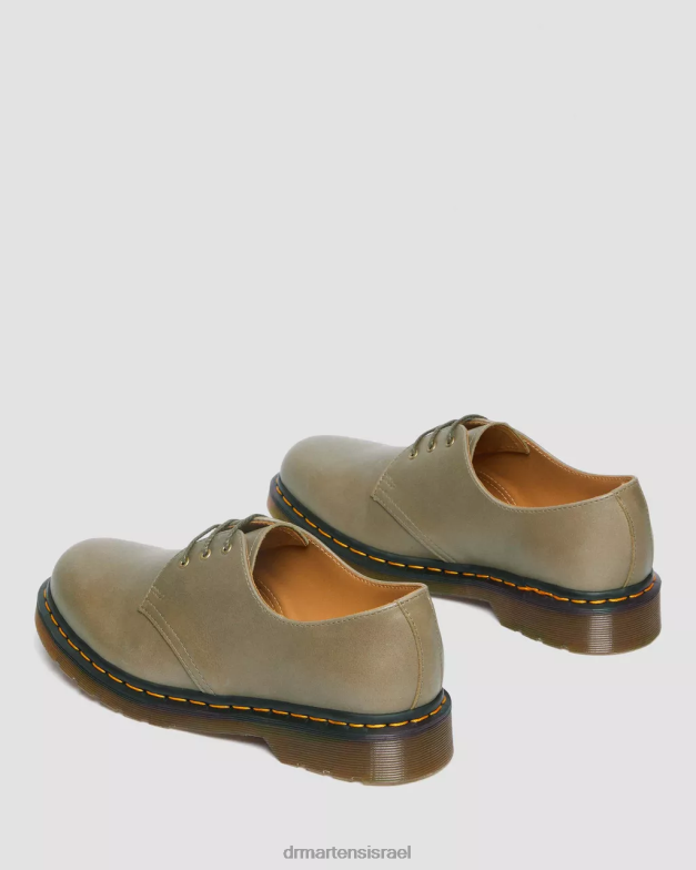 נעלי אוקספורד מעור קררה 1461 Dr. Martens קררה זיתים הַנעָלָה N8BB8292