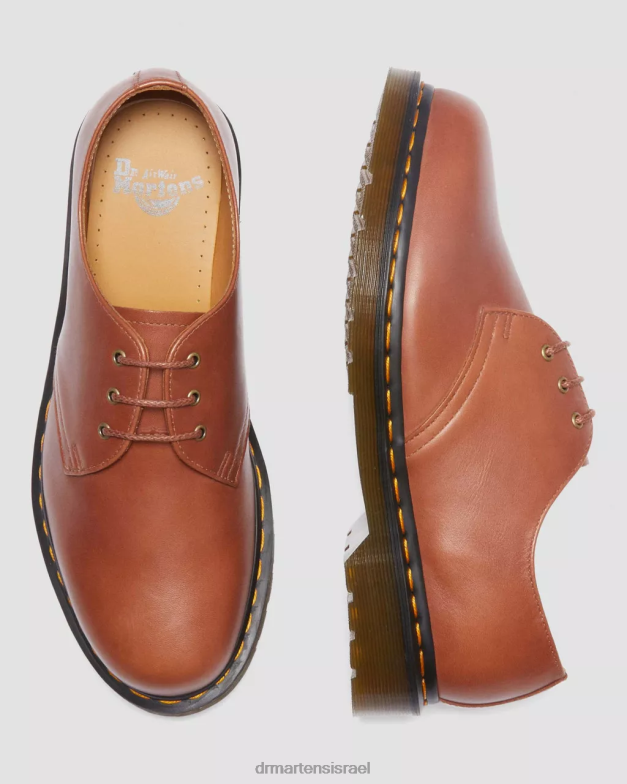 נעלי אוקספורד מעור קררה 1461 Dr. Martens קררה שיזוף אוכף הַנעָלָה N8BB8294