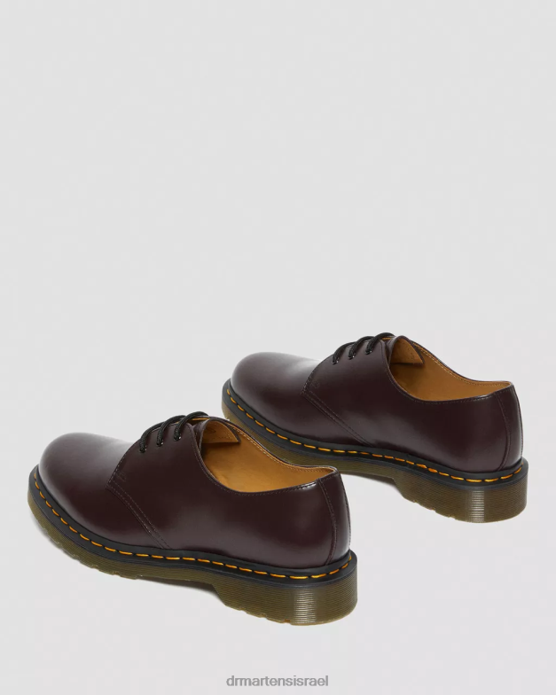 נעלי אוקספורד מעור חלק 1461 Dr. Martens חלק בורדו הַנעָלָה N8BB8300
