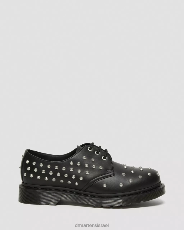 נעלי אוקספורד מעור נופך 1461 Dr. Martens וואנאמה שחורה הַנעָלָה N8BB8308