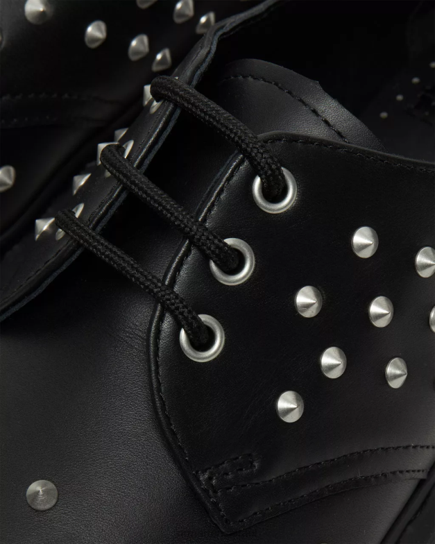 נעלי אוקספורד מעור נופך 1461 Dr. Martens וואנאמה שחורה הַנעָלָה N8BB8308