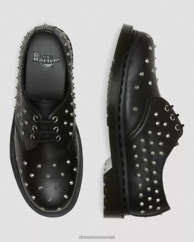 נעלי אוקספורד מעור נופך 1461 Dr. Martens וואנאמה שחורה הַנעָלָה N8BB8308