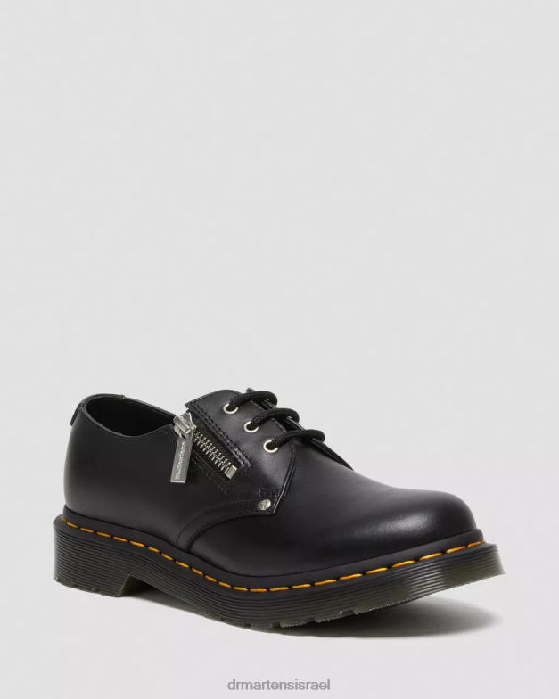 נעלי אוקספורד מעור רוכסן כפול 1461 Dr. Martens וואנאמה שחורה הַנעָלָה N8BB8309