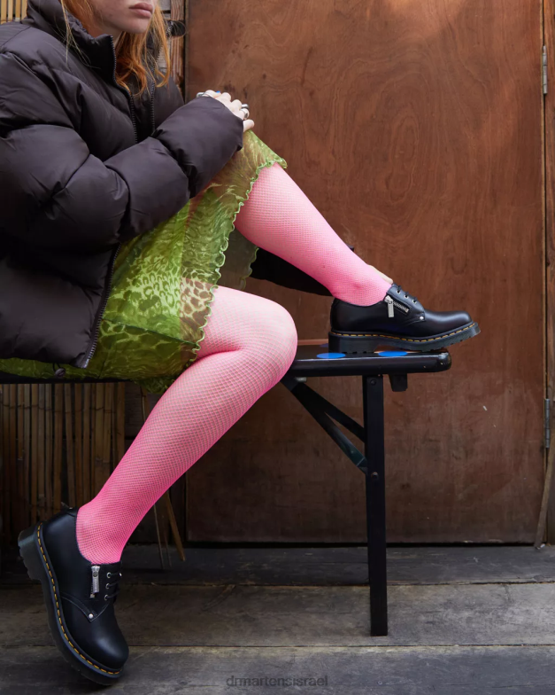 נעלי אוקספורד מעור רוכסן כפול 1461 Dr. Martens וואנאמה שחורה הַנעָלָה N8BB8309