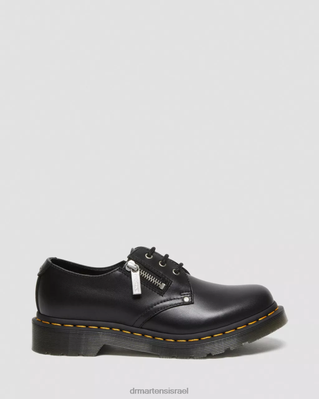 נעלי אוקספורד מעור רוכסן כפול 1461 Dr. Martens וואנאמה שחורה הַנעָלָה N8BB8309