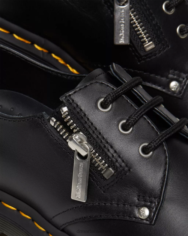 נעלי אוקספורד מעור רוכסן כפול 1461 Dr. Martens וואנאמה שחורה הַנעָלָה N8BB8309