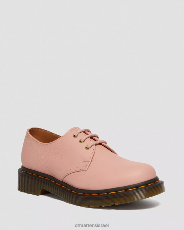 נעלי אוקספורד מעור וירג'יניה 1461 Dr. Martens אפרסק בז' וירג'יניה הַנעָלָה N8BB8310