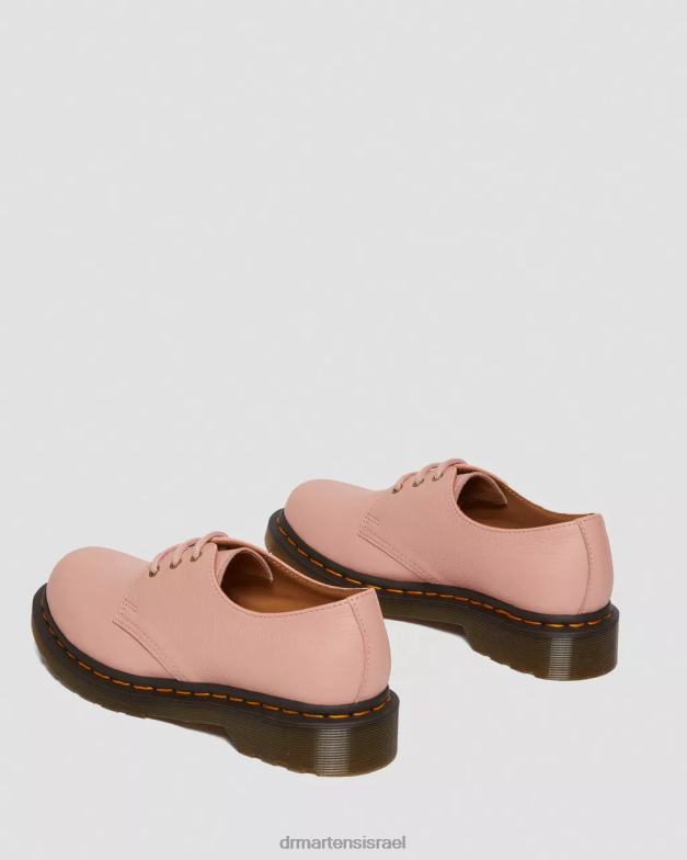 נעלי אוקספורד מעור וירג'יניה 1461 Dr. Martens אפרסק בז' וירג'יניה הַנעָלָה N8BB8310