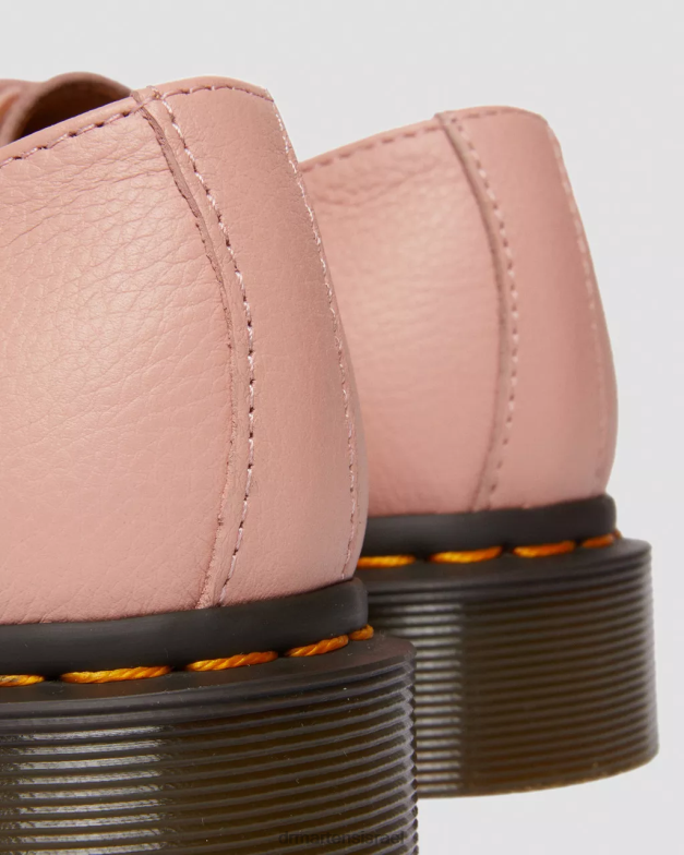 נעלי אוקספורד מעור וירג'יניה 1461 Dr. Martens אפרסק בז' וירג'יניה הַנעָלָה N8BB8310