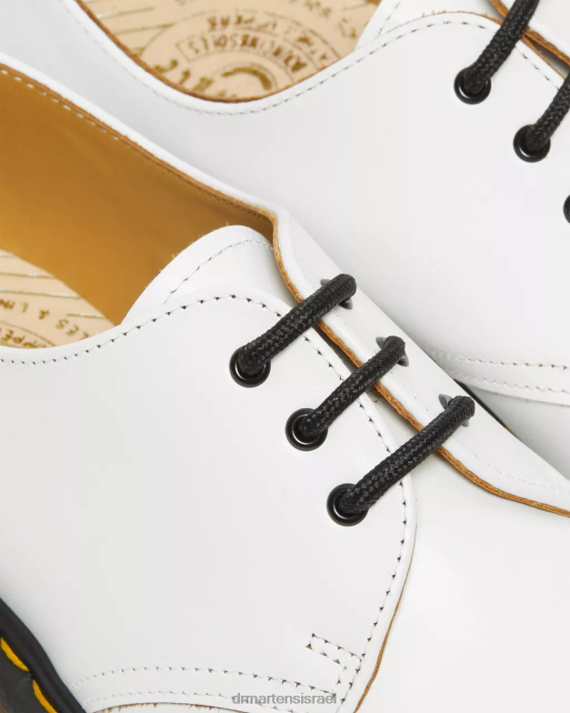 1461 וינטג' תוצרת אנגליה נעלי אוקספורד Dr. Martens קווילון לבן הַנעָלָה N8BB8312