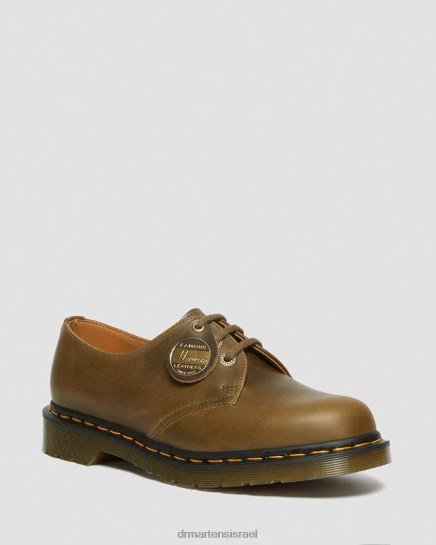 1461 תוצרת אנגליה נעלי אוקספורד מעור דנבר Dr. Martens ענף זית דנבר שיזוף טבעוני הַנעָלָה N8BB8314