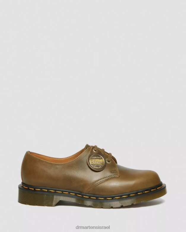 1461 תוצרת אנגליה נעלי אוקספורד מעור דנבר Dr. Martens ענף זית דנבר שיזוף טבעוני הַנעָלָה N8BB8314