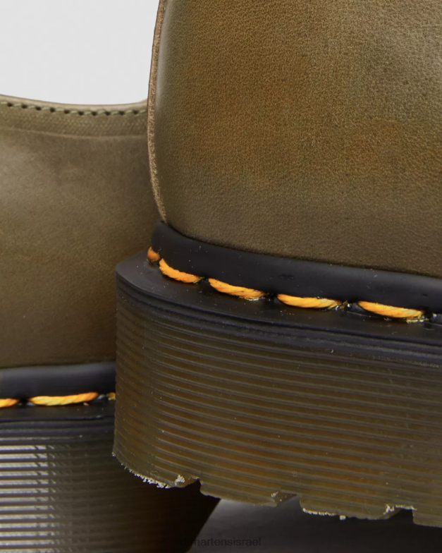 1461 תוצרת אנגליה נעלי אוקספורד מעור דנבר Dr. Martens ענף זית דנבר שיזוף טבעוני הַנעָלָה N8BB8314