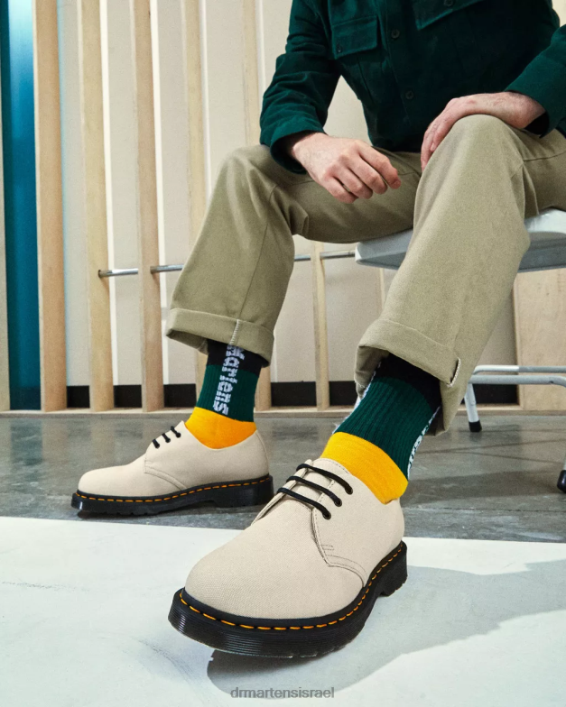 נעלי אוקספורד קנבס 1461 Dr. Martens חוֹל הַנעָלָה N8BB8317