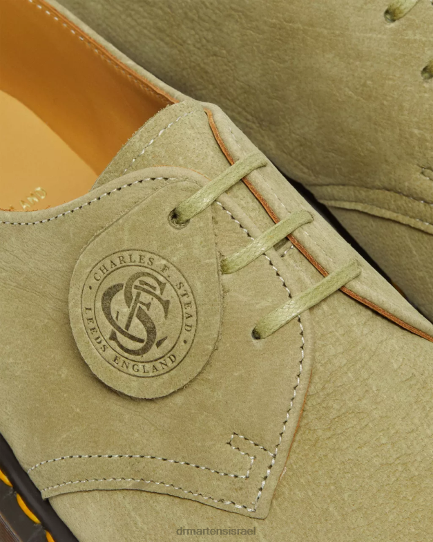 1461 תוצרת אנגליה נעלי אוקספורד מעור נובוק Dr. Martens ירוק הַנעָלָה N8BB8321