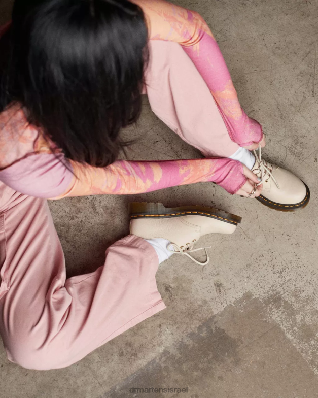 נעלי אוקספורד מעור וירג'יניה 1461 Dr. Martens קלף בז' וירג'יניה הַנעָלָה N8BB8322