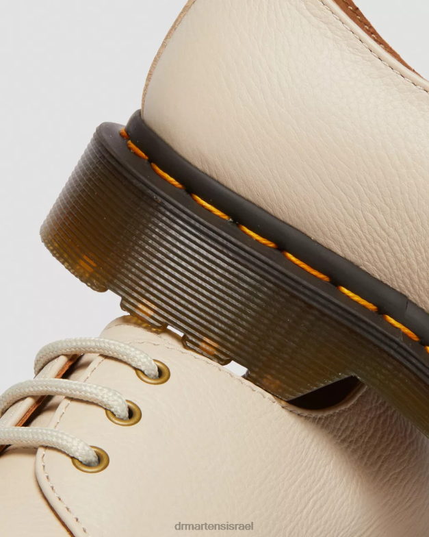 נעלי אוקספורד מעור וירג'יניה 1461 Dr. Martens קלף בז' וירג'יניה הַנעָלָה N8BB8322