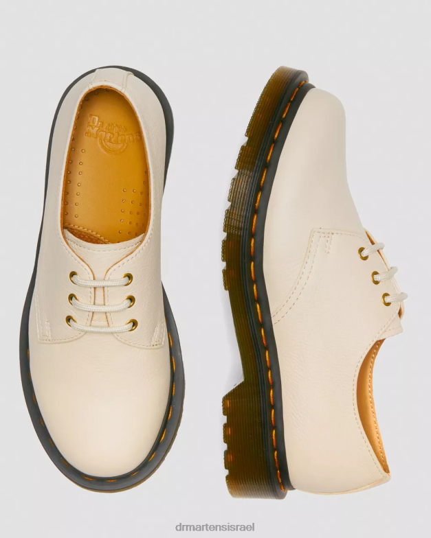 נעלי אוקספורד מעור וירג'יניה 1461 Dr. Martens קלף בז' וירג'יניה הַנעָלָה N8BB8322