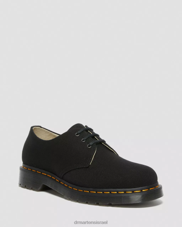 נעלי אוקספורד קנבס 1461 Dr. Martens שָׁחוֹר הַנעָלָה N8BB8323