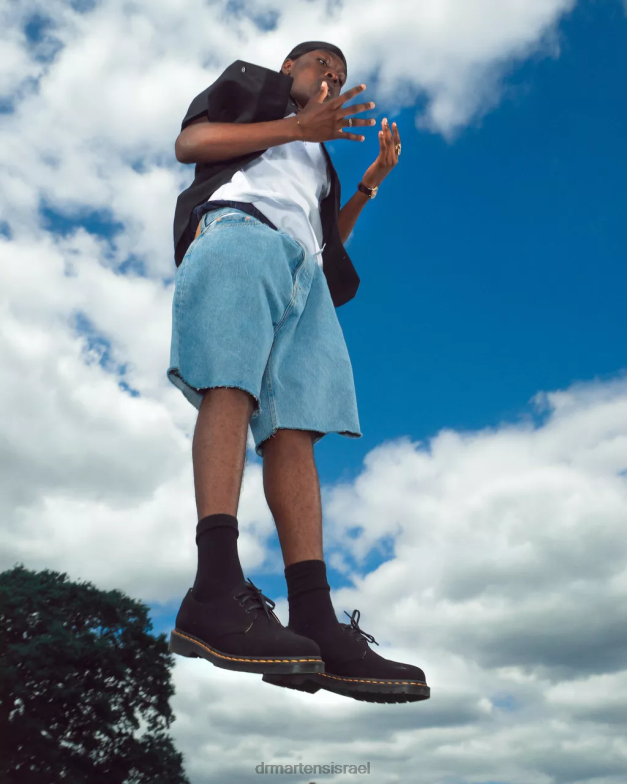 נעלי אוקספורד קנבס 1461 Dr. Martens שָׁחוֹר הַנעָלָה N8BB8323