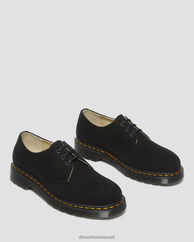 נעלי אוקספורד קנבס 1461 Dr. Martens שָׁחוֹר הַנעָלָה N8BB8323