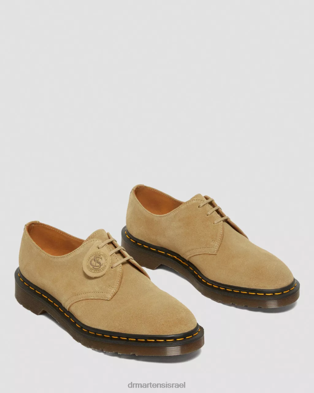 1461 תוצרת אנגליה נעלי אוקספורד זמש באק Dr. Martens זמש בז' באק הַנעָלָה N8BB8329