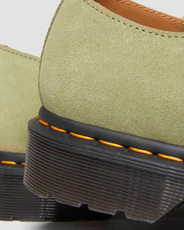 נעלי אוקספורד זמש 1461 Dr. Martens זית חיוור e.h. זמש הַנעָלָה N8BB8319