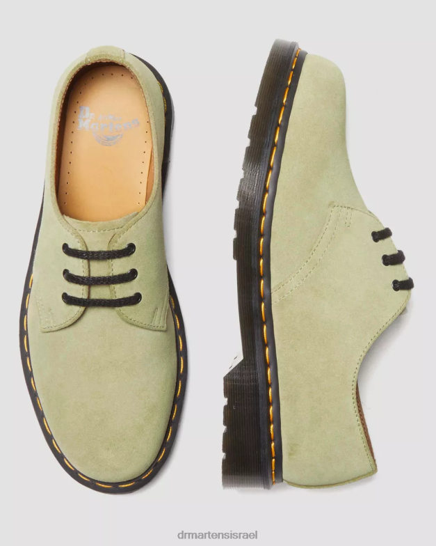 נעלי אוקספורד זמש 1461 Dr. Martens זית חיוור e.h. זמש הַנעָלָה N8BB8319