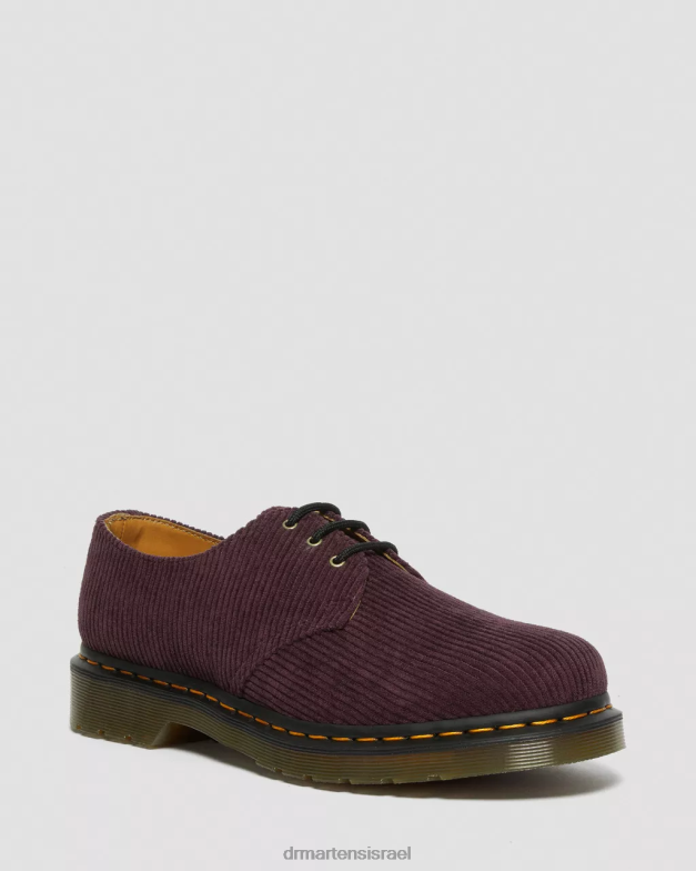 נעלי אוקספורד קורדרוי 1461 Dr. Martens קורדרוי דוכסית oxblood הַנעָלָה N8BB8313
