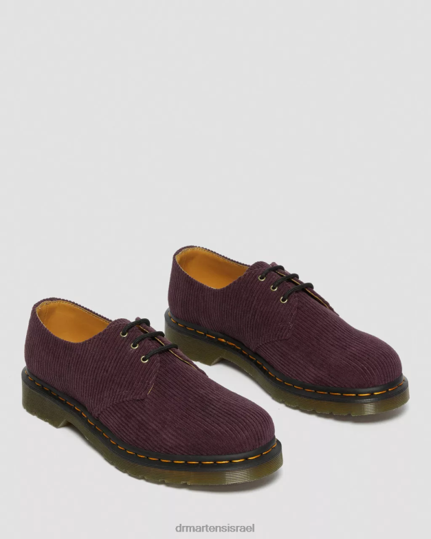 נעלי אוקספורד קורדרוי 1461 Dr. Martens קורדרוי דוכסית oxblood הַנעָלָה N8BB8313