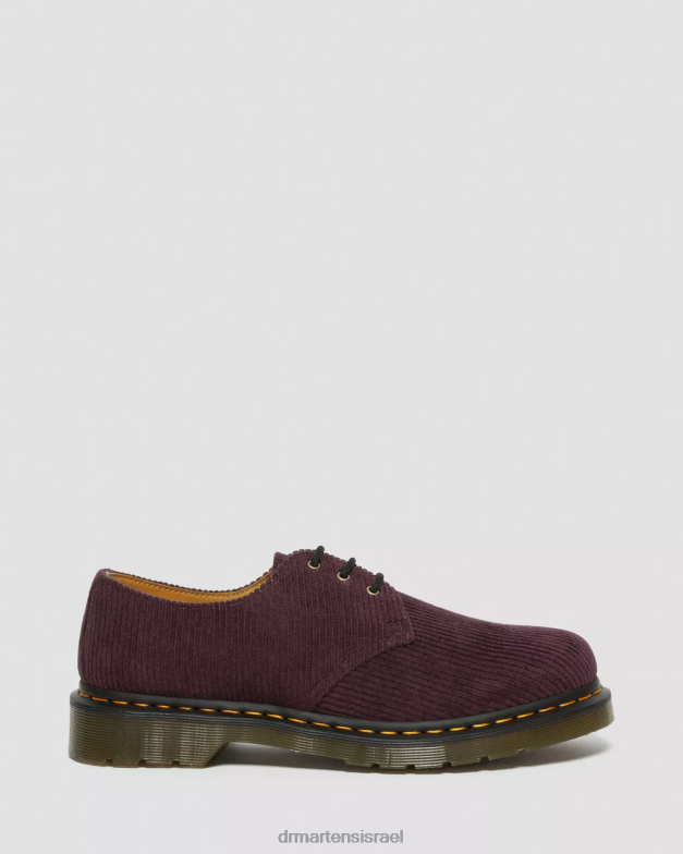 נעלי אוקספורד קורדרוי 1461 Dr. Martens קורדרוי דוכסית oxblood הַנעָלָה N8BB8313