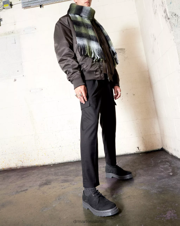 נעלי אוקספורד מעור נובוק מונו 1461 Dr. Martens נובוק טחון שחור wp הַנעָלָה N8BB8298