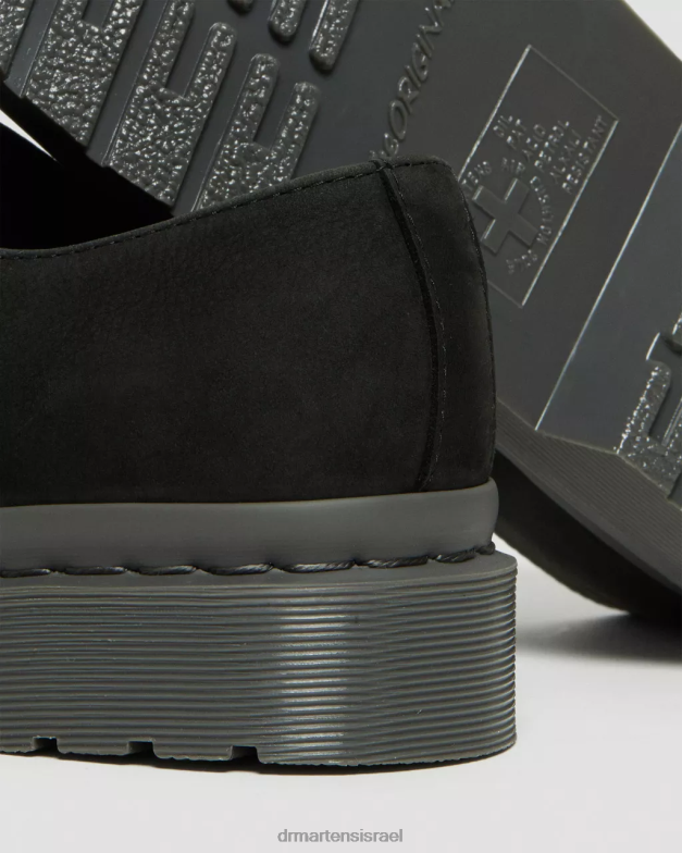 נעלי אוקספורד מעור נובוק מונו 1461 Dr. Martens נובוק טחון שחור wp הַנעָלָה N8BB8298