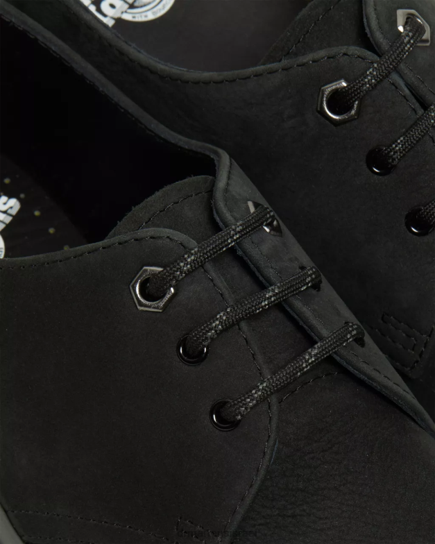 נעלי אוקספורד מעור נובוק מונו 1461 Dr. Martens נובוק טחון שחור wp הַנעָלָה N8BB8298