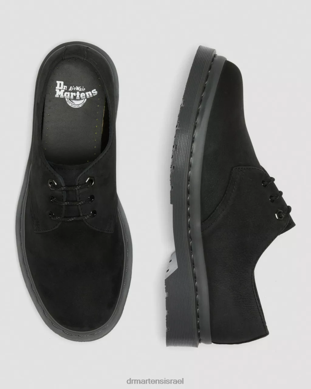 נעלי אוקספורד מעור נובוק מונו 1461 Dr. Martens נובוק טחון שחור wp הַנעָלָה N8BB8298