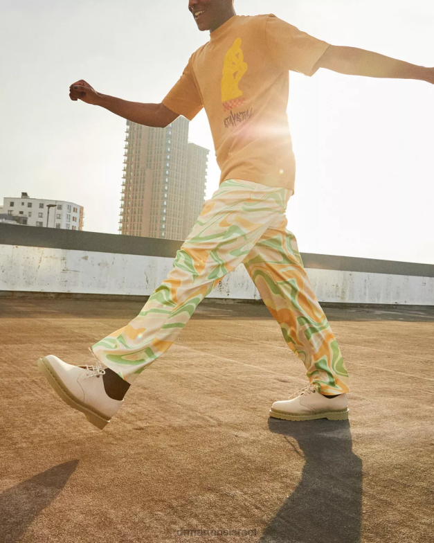 נעלי אוקספורד מעור נובוק מונו 1461 Dr. Martens קלף בז' טחון נובוק wp הַנעָלָה N8BB8304