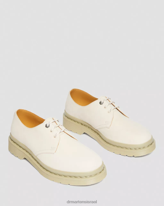 נעלי אוקספורד מעור נובוק מונו 1461 Dr. Martens קלף בז' טחון נובוק wp הַנעָלָה N8BB8304