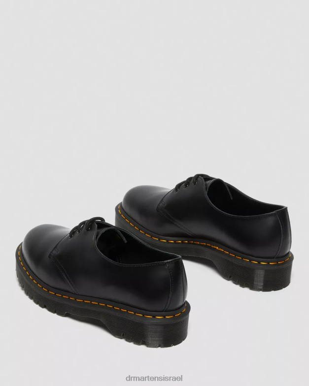 נעלי אוקספורד מעור חלק 1461 bex Dr. Martens שחור חלק הַנעָלָה N8BB8220
