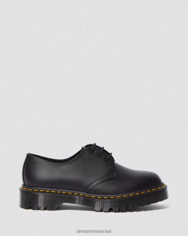 נעלי אוקספורד מעור חלק 1461 bex Dr. Martens שחור חלק הַנעָלָה N8BB8220