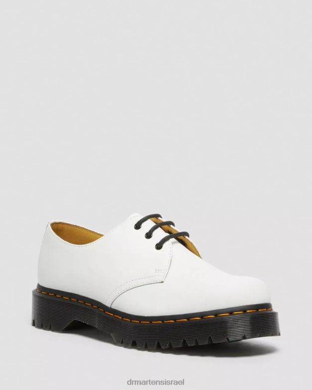 נעלי אוקספורד מעור חלק 1461 bex Dr. Martens לבן חלק הַנעָלָה N8BB8235