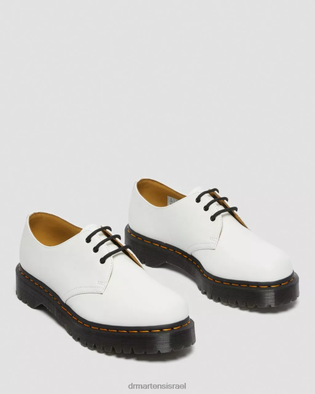 נעלי אוקספורד מעור חלק 1461 bex Dr. Martens לבן חלק הַנעָלָה N8BB8235
